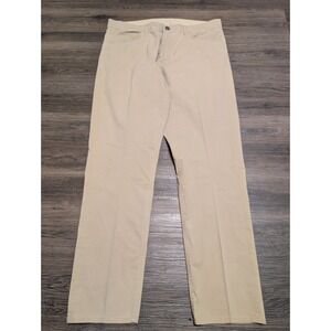 Faherty Brand Mens Classic Fit Chinos Khaki Pants Size 33 Made‎ in Turkey